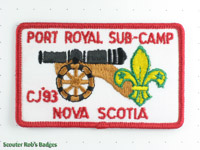 CJ'93 8th Canadian Jamboree Sub-Camp Port Royal [CJ JAMB 08-6a]